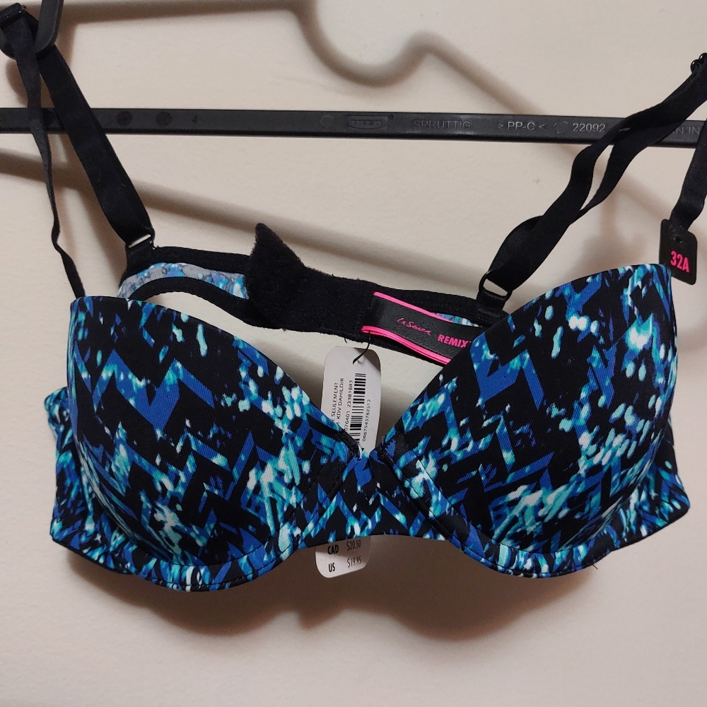 La Senza Remix Blue and Black Bra